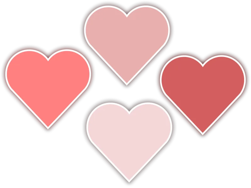 Heart February Romantic Stickdatei – Herzen & Liebe