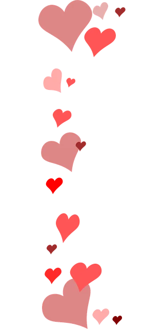 Heart Border Valentine Stickdatei