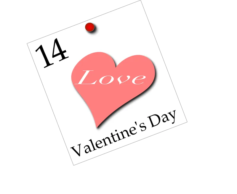 Valentines Calendar February Stickdatei – Herzen & Liebe