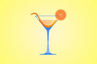 Cocktail Juice Orange Stickdatei – Essen & Trinken