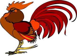 Rooster Chicken Bird Stickdatei