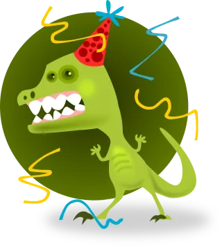 Party animal Monster Celebration Stickdatei – Kinder