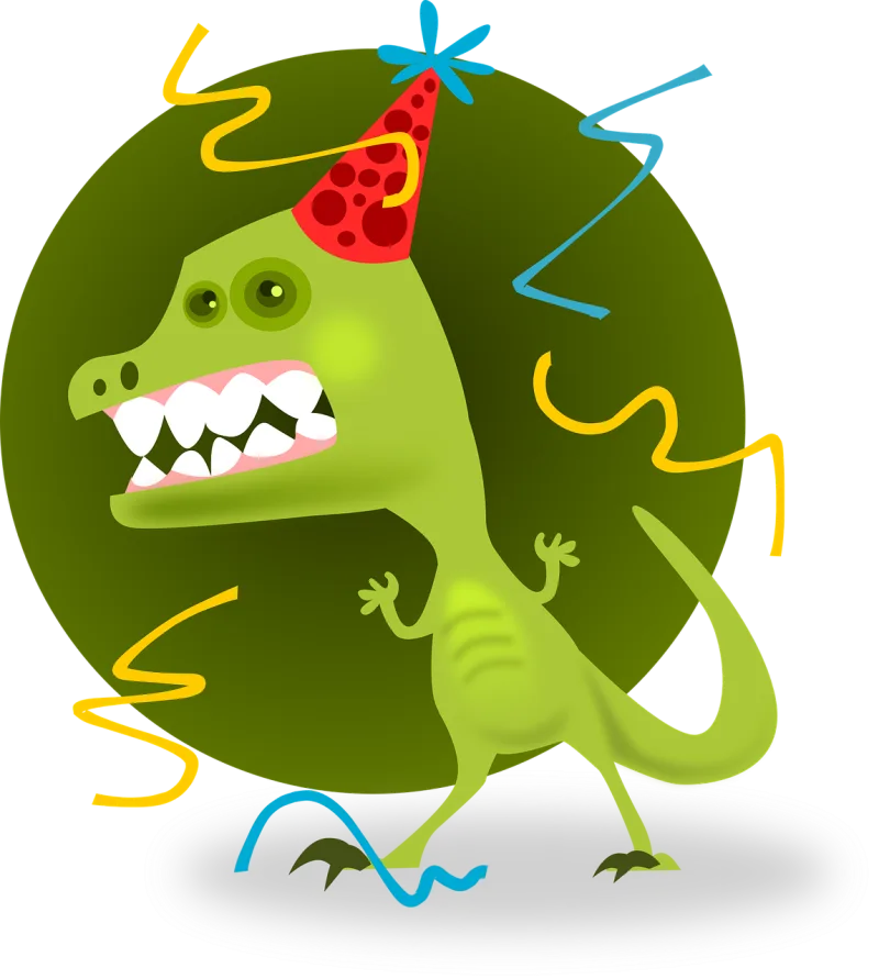 Party animal Monster Celebration Stickdatei – Kinder