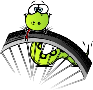 Snake Bike Wheel Stickdatei