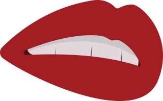Girl Lips Teeth Stickdatei