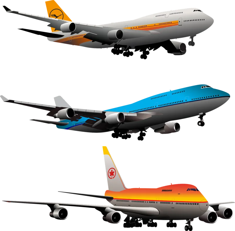 Airplane Nature Boeing 747 Stickdatei – Kinder