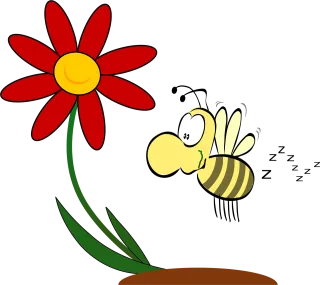 Flower Bee Insect Stickdatei