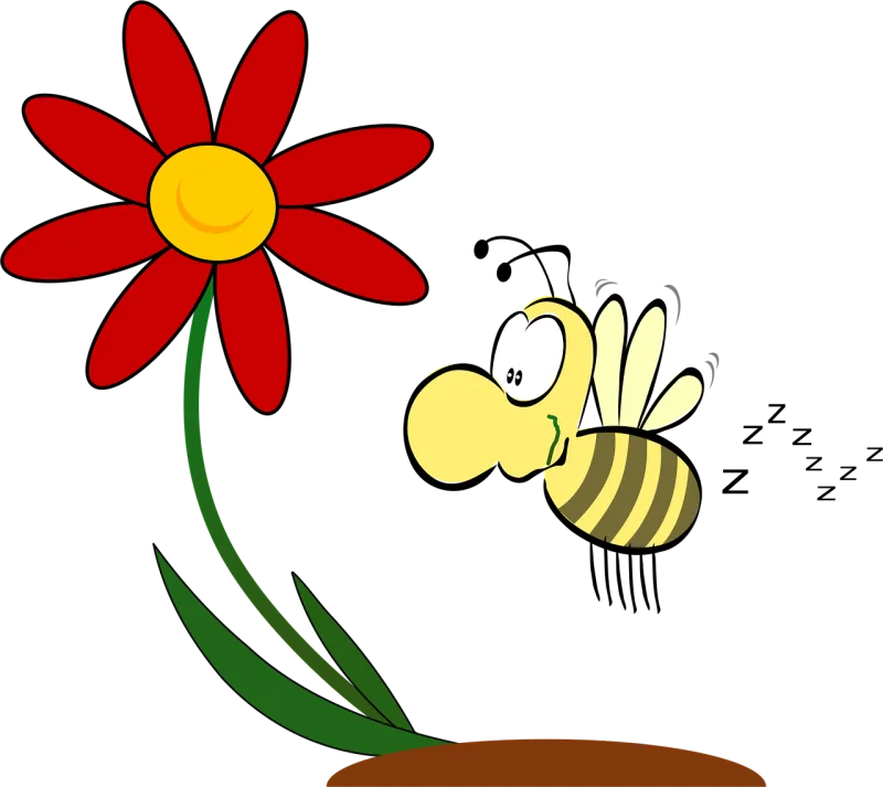 Flower Bee Insect Stickdatei – Tiere