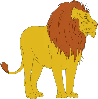 Lion Animal Mammal Stickdatei