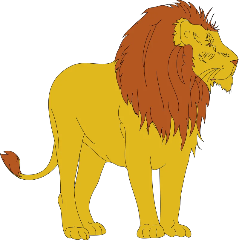 Lion Animal Mammal Stickdatei – Tiere