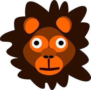 Head Brown Face Stickdatei