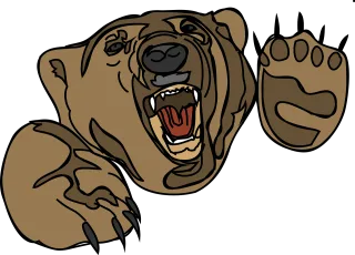 Bear Head Brown Stickdatei – Tiere
