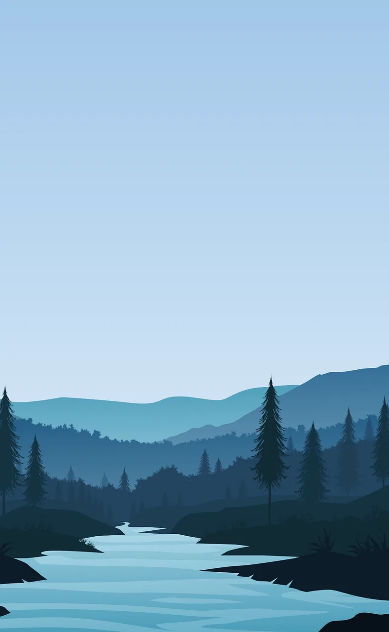 Natural Mountain Landscape Stickdatei – Natur