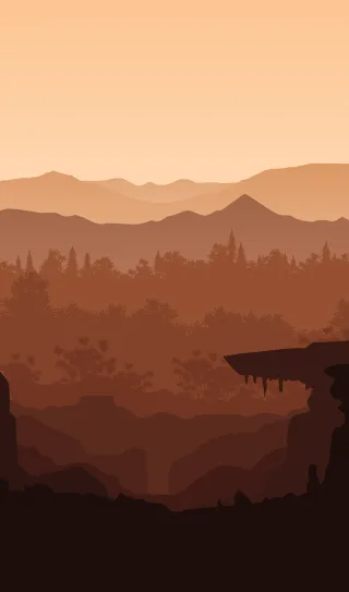 Natural Mountain Landscape Stickdatei