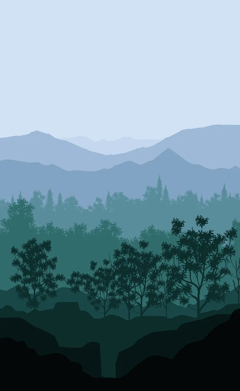 Mountain Landscape Mountains Stickdatei – Natur