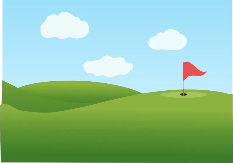 Golf Grass Golf course Stickdatei – Sport