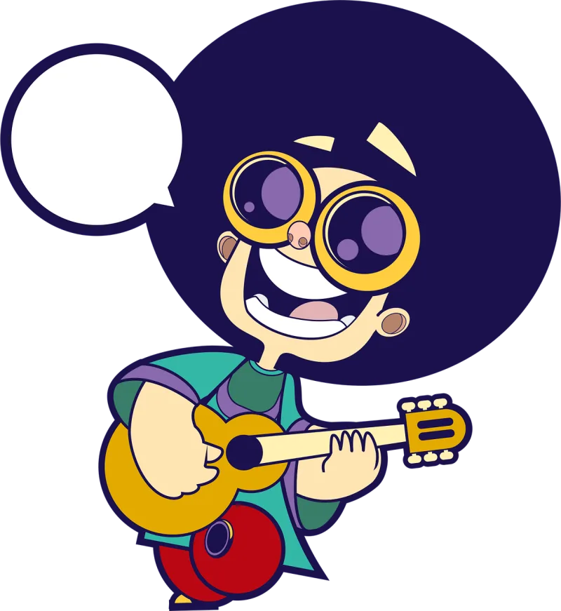 Sing Guitar Music Stickdatei – Musik