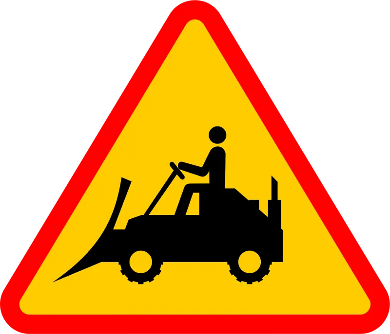 Sign Warning Caution Stickdatei – Fahrzeuge