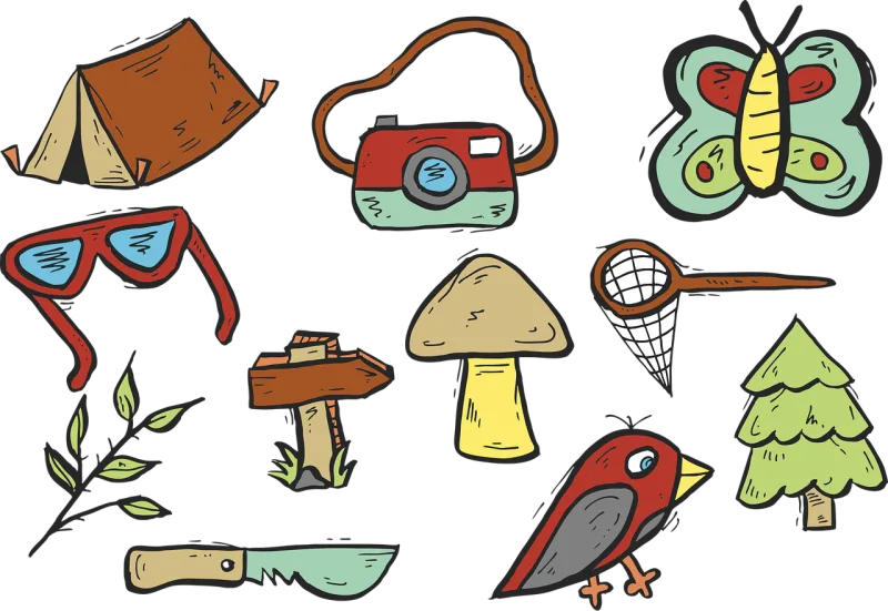 Camping Forest Nature Stickdatei – Natur