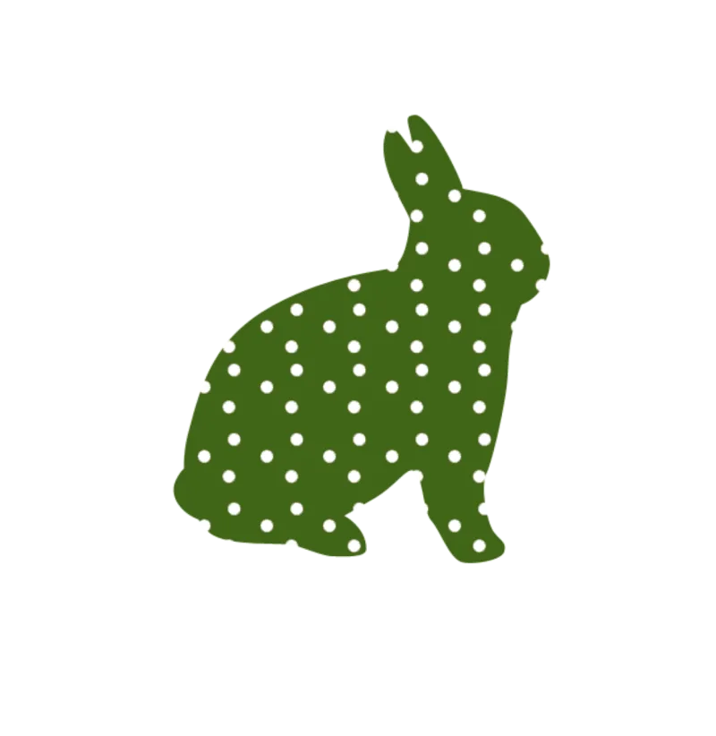 Bunny Easter Green Stickdatei – Tiere