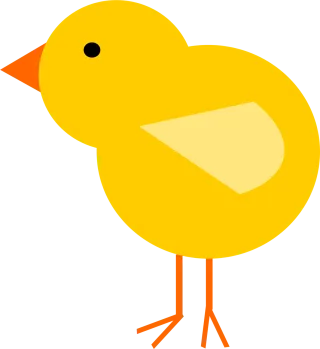 Chick Bird Easter Stickdatei