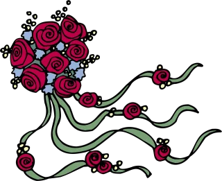 Rosa Flores Floral Stickdatei