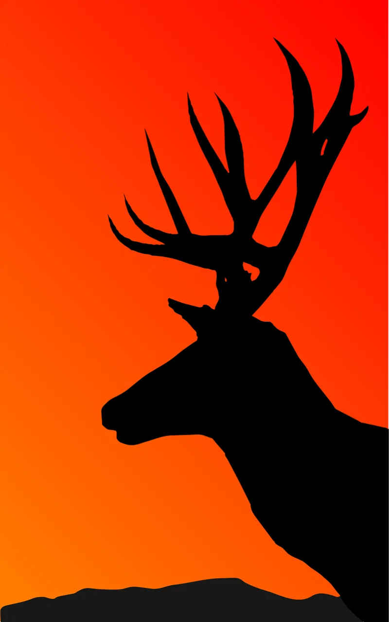 Deer Animal Mammal Stickdatei – Weihnachten