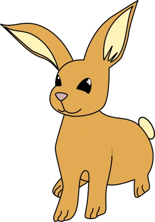 Bunny Brown Happy Stickdatei