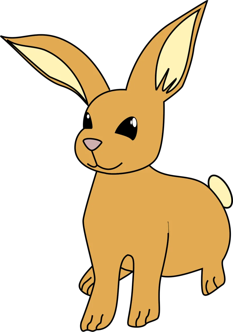 Bunny Brown Happy Stickdatei – Tiere