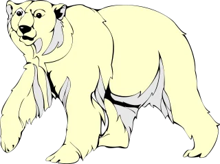White Arctic Bear Stickdatei