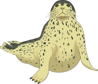 Seal Nature Gray Stickdatei – Essen & Trinken
