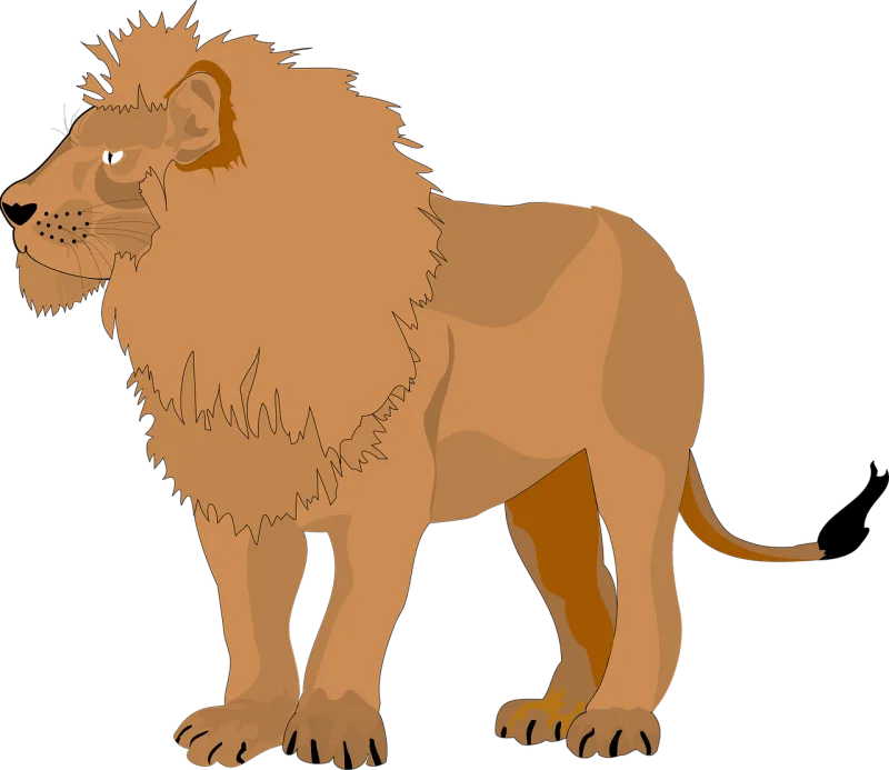 Lion Animal Nature Stickdatei – Tiere
