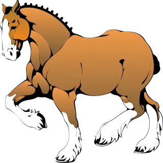 Horse Animal Mammal Stickdatei
