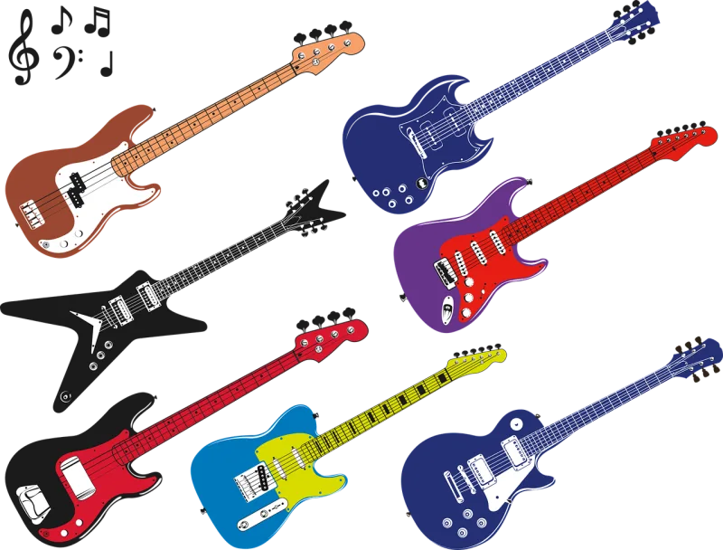 Electric guitar Music Rock music Stickdatei – Musik