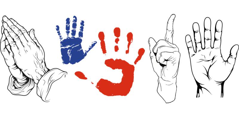 Hands Handprint Symbol Stickdatei – Natur
