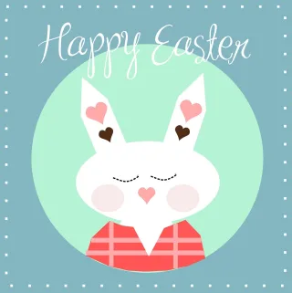 Happy Easter Bunny Stickdatei