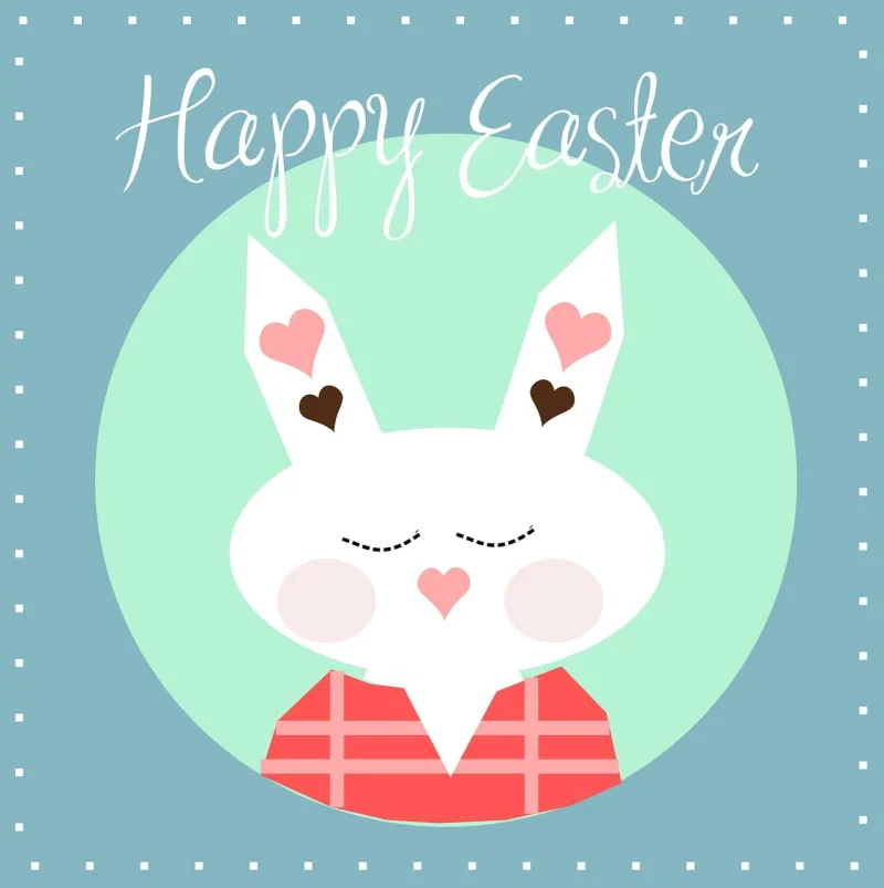 Happy Easter Bunny Stickdatei – Tiere