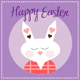 Happy Easter Bunny Stickdatei – Tiere