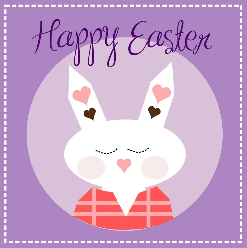 Happy Easter Bunny Stickdatei – Tiere