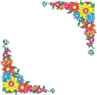 Border Flowers Floral Stickdatei