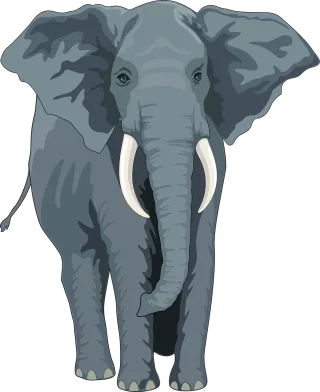 Elephant Animal Trunk Stickdatei