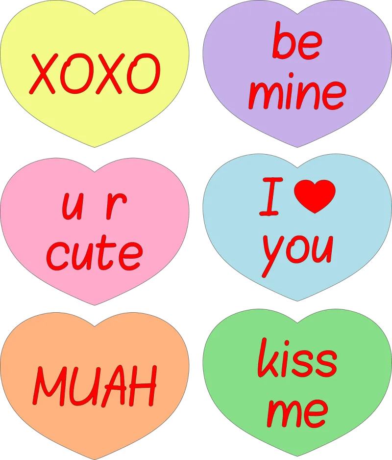 Valentine Hearts Candy Stickdatei – Herzen & Liebe