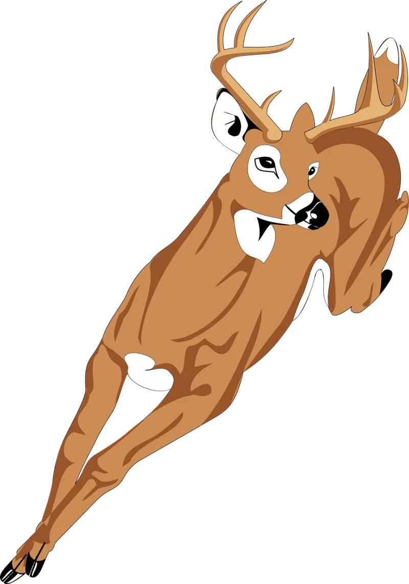 Deer Running Forest Stickdatei – Sport