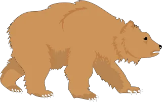 Brown Bear Nature Stickdatei
