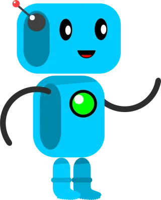 Robot Kawaii Cute Stickdatei