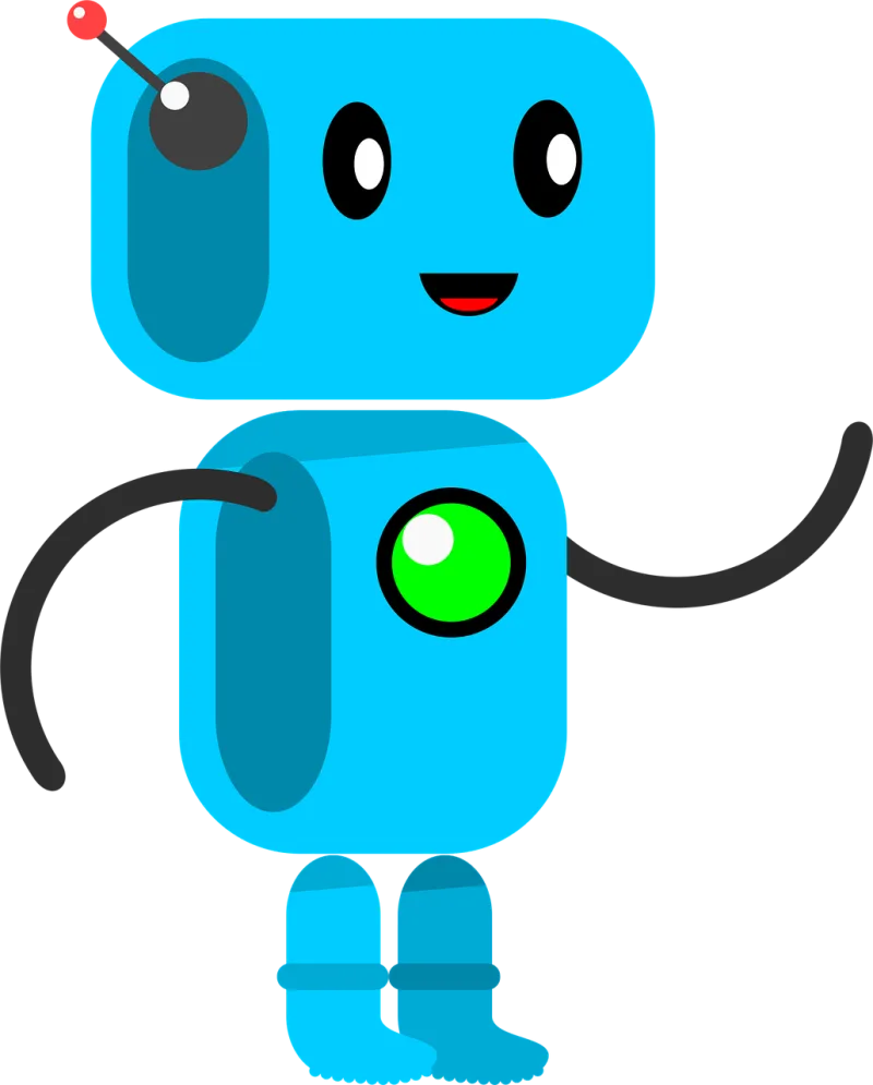 Robot Kawaii Cute Stickdatei – Kinder