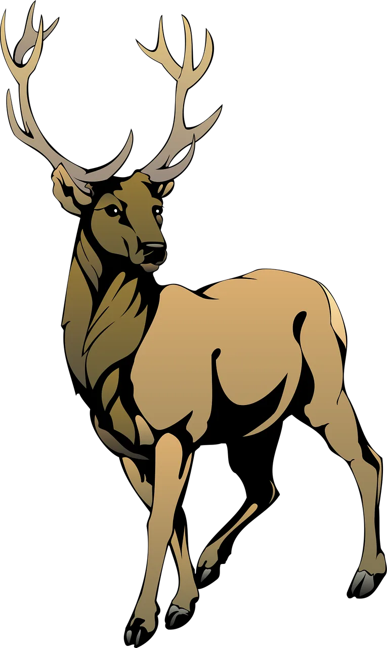Deer Brown Animal Stickdatei – Tiere
