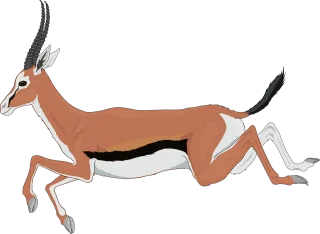 Antelope Nature Running Stickdatei
