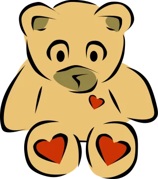 Teddy Bear Cuddle Stickdatei