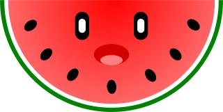 Watermelon Cute Kawaii Stickdatei